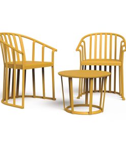 Alternative view of Conjunto Raff Toscano Resina. 2 Sillones + Mesa